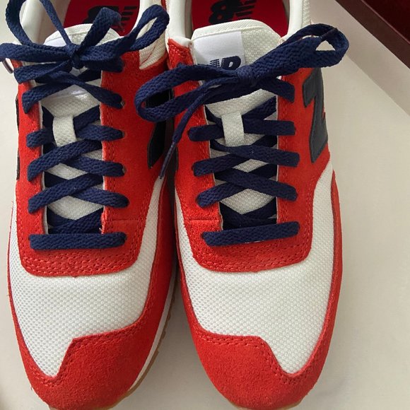 New Balance - Red, White and Blue Fashion Sneaker - Picture 1 of 4